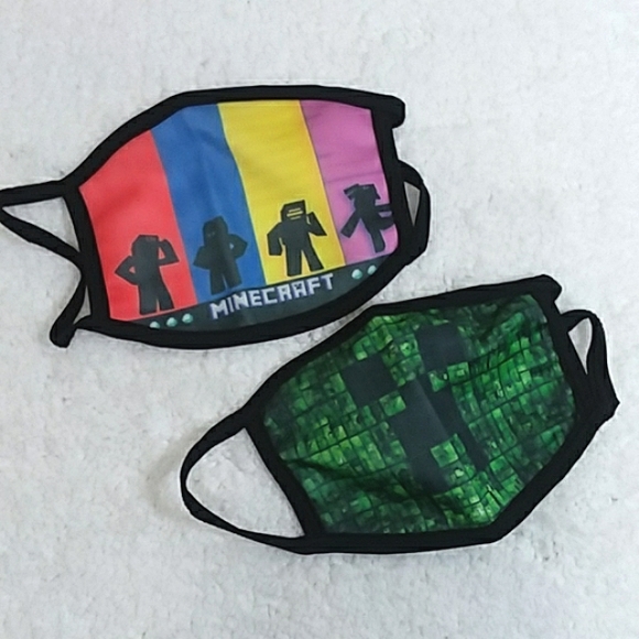 2pk Minecraft Face Mask - Picture 1 of 2